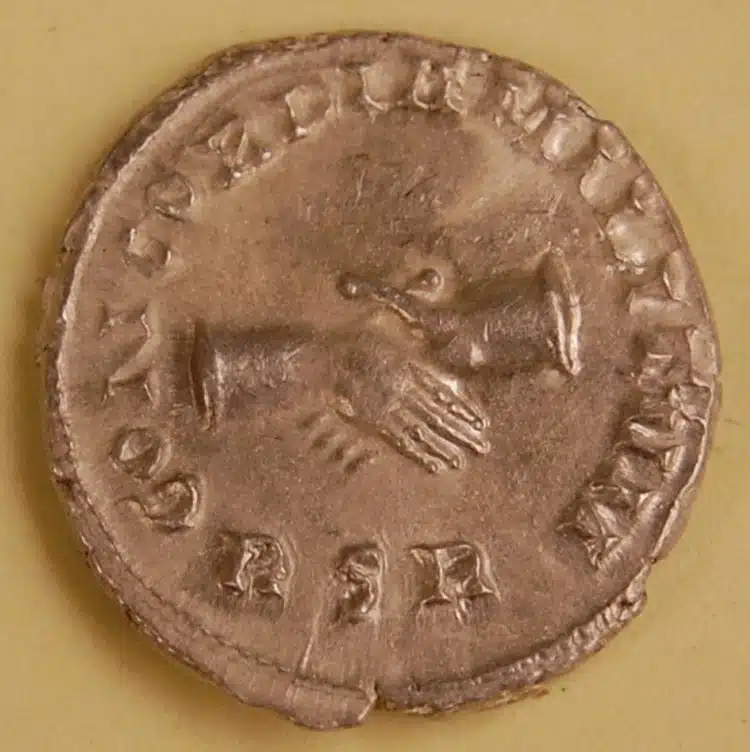 Carausius silver denarius from the Frome Hoard