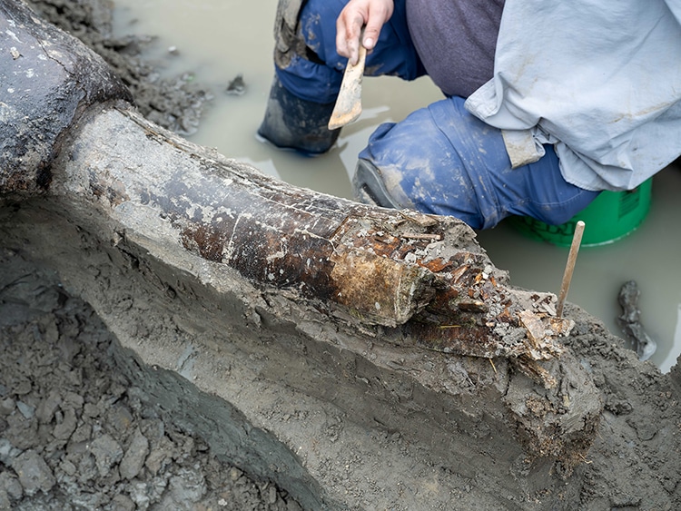 Skull of Mastodon Discovered in Iowa Riverbank
