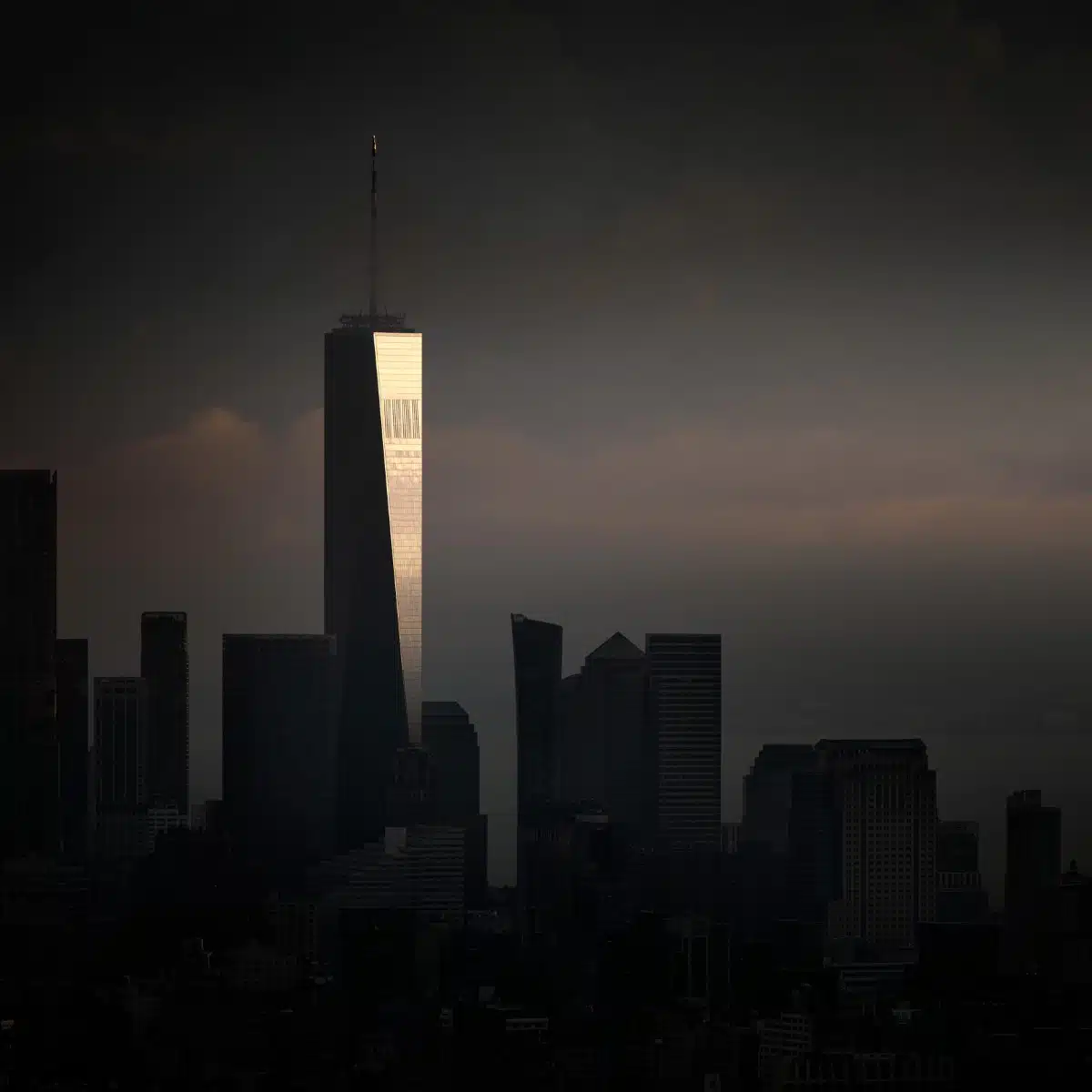 Freedom Tower at sunset