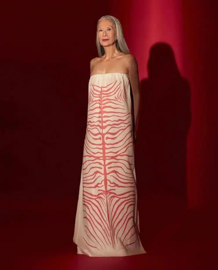73-year-old model Rosa Saito posing
